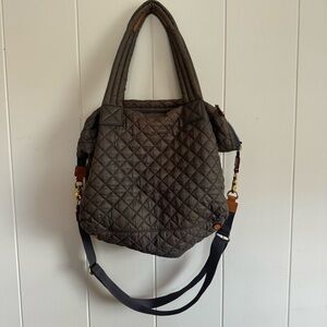 MZ Wallace Grey Quilted Purse